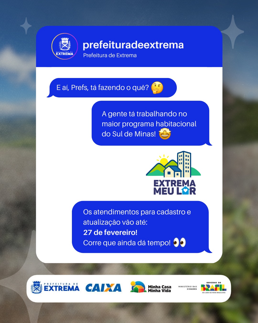 Post do instagram da Prefeitura de Mandirituba