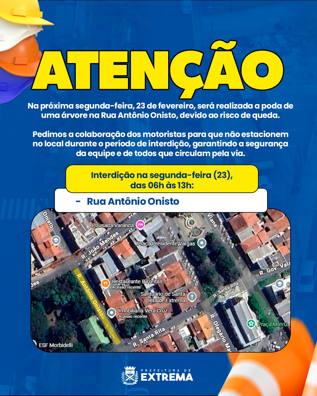 Post do instagram da Prefeitura de Mandirituba