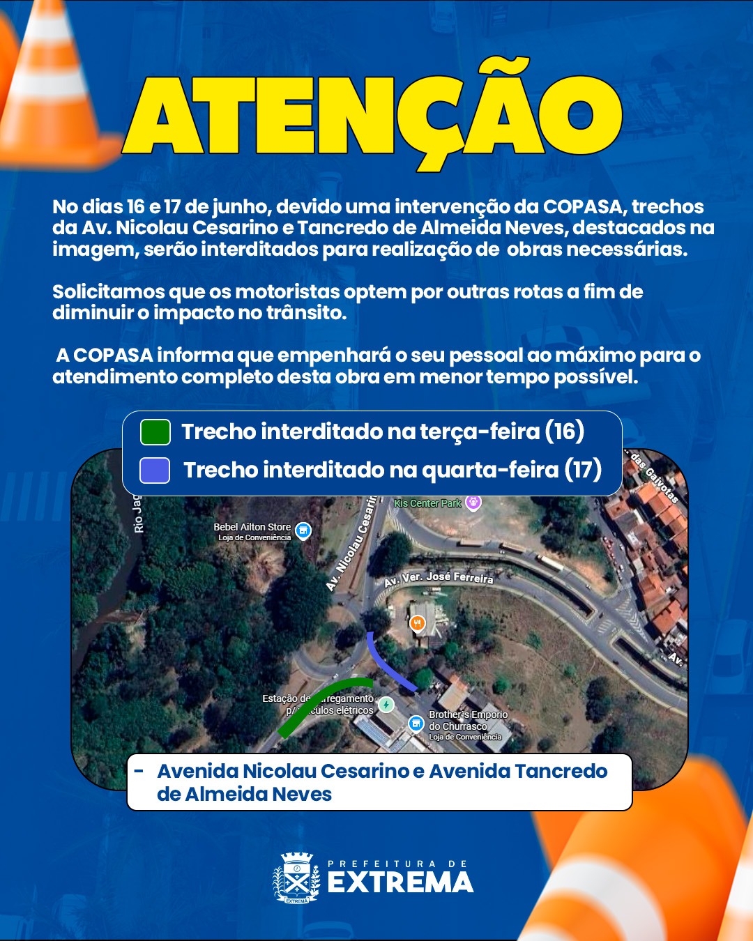 Post do instagram da Prefeitura de Mandirituba