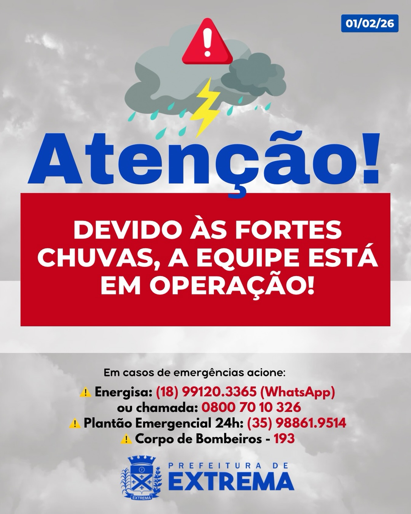 Post do instagram da Prefeitura de Mandirituba