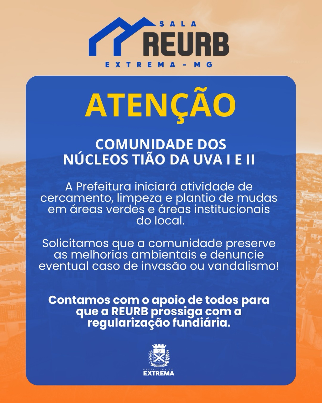 Post do instagram da Prefeitura de Mandirituba