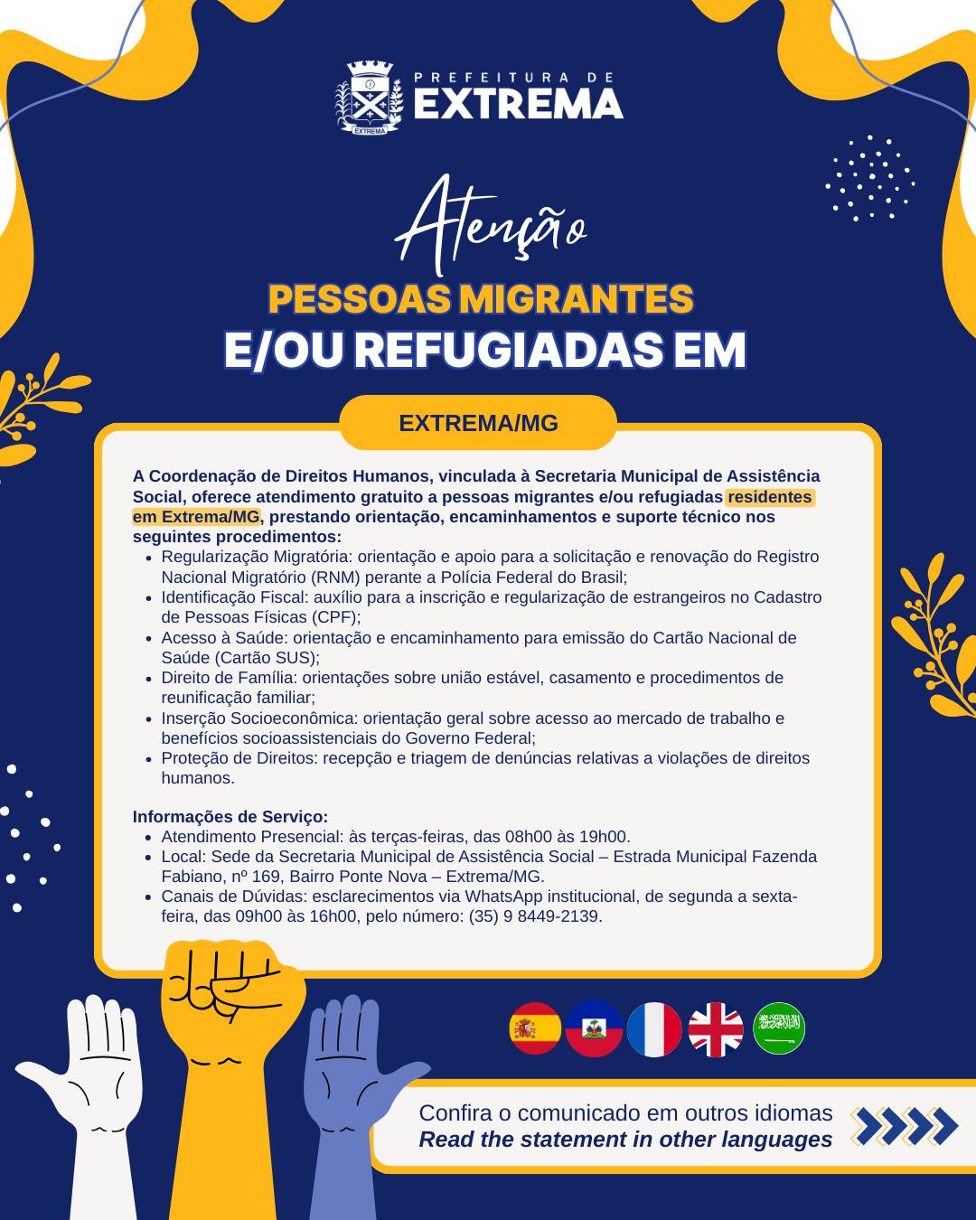 Post do instagram da Prefeitura de Mandirituba