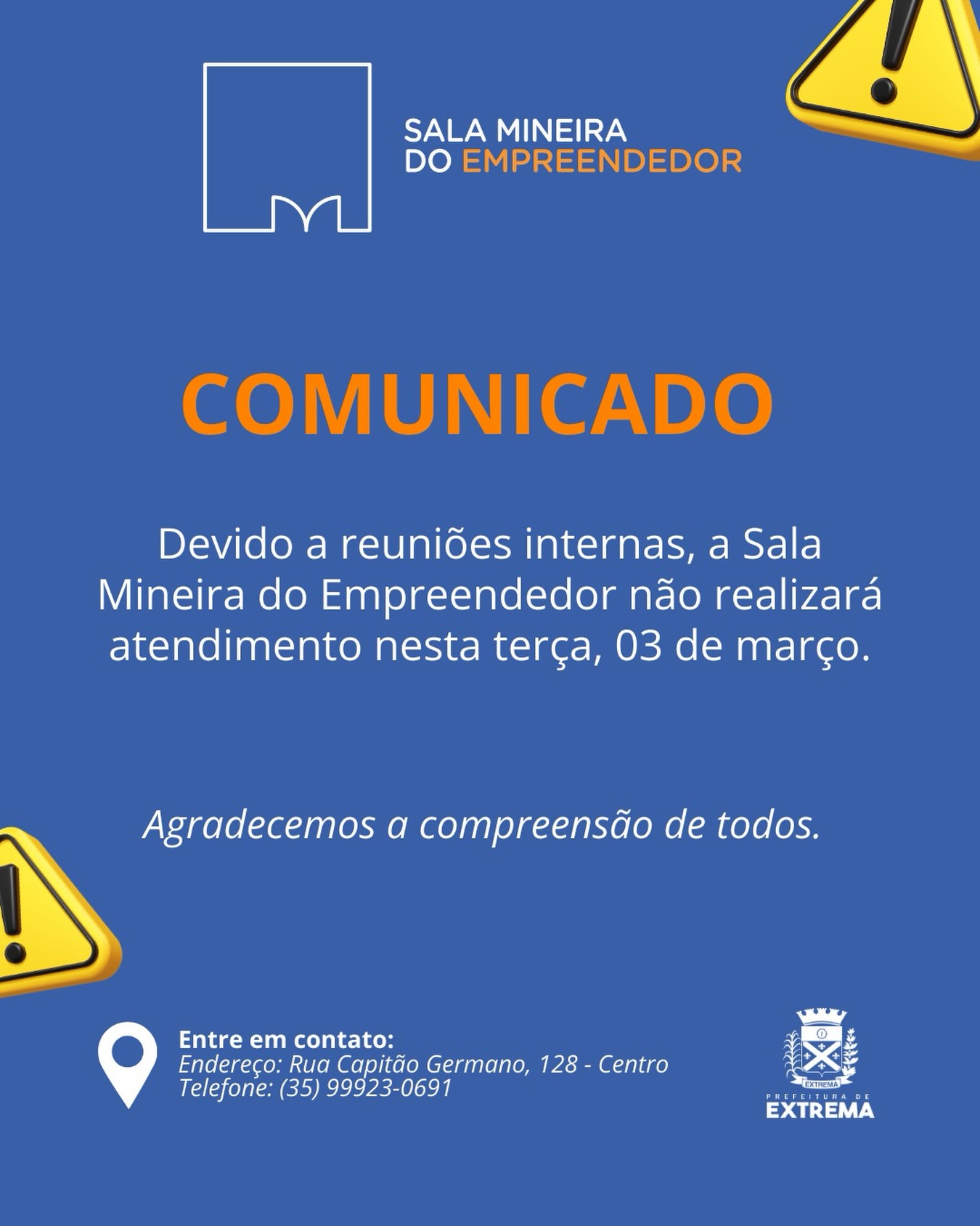 Post do instagram da Prefeitura de Mandirituba