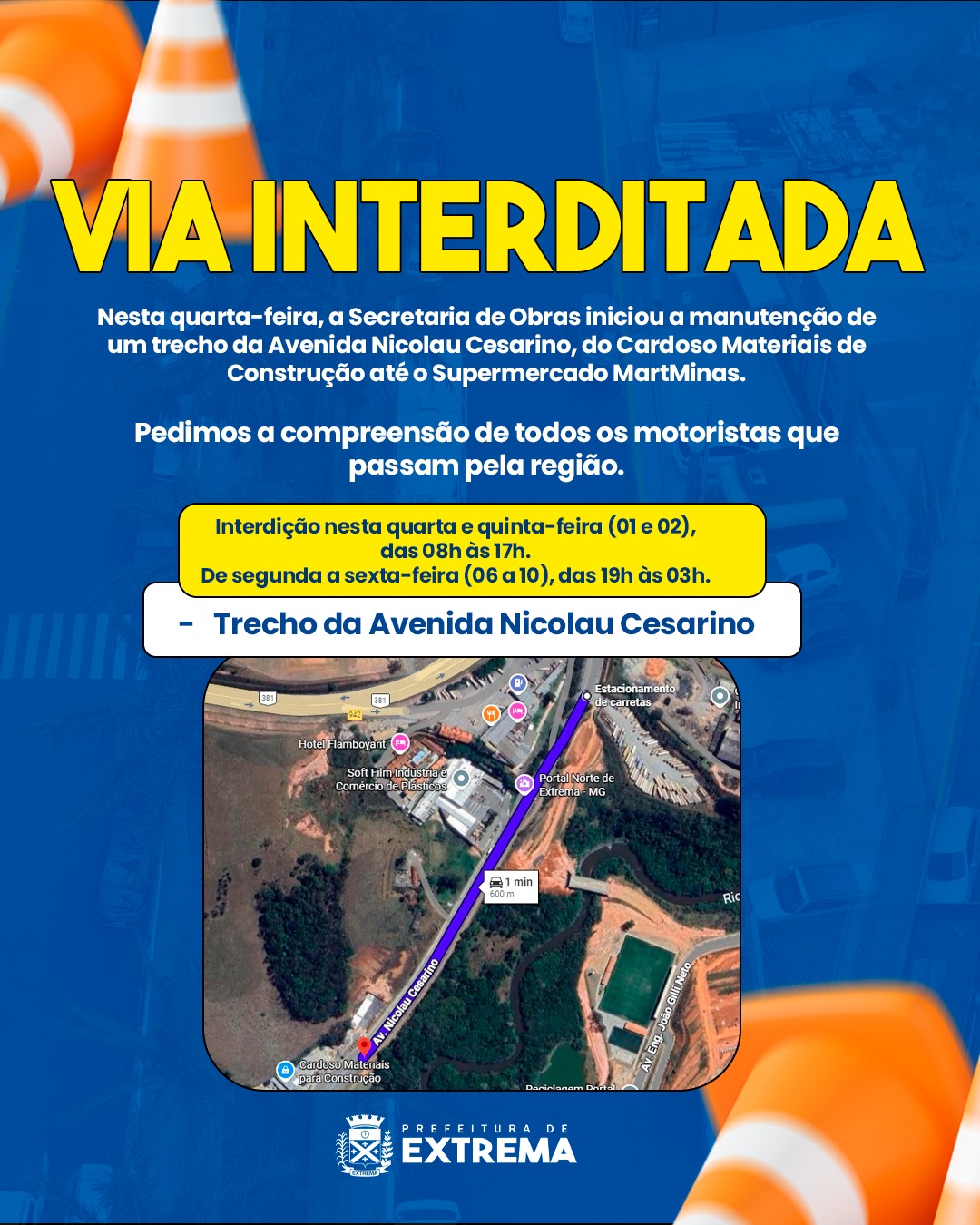 Post do instagram da Prefeitura de Mandirituba