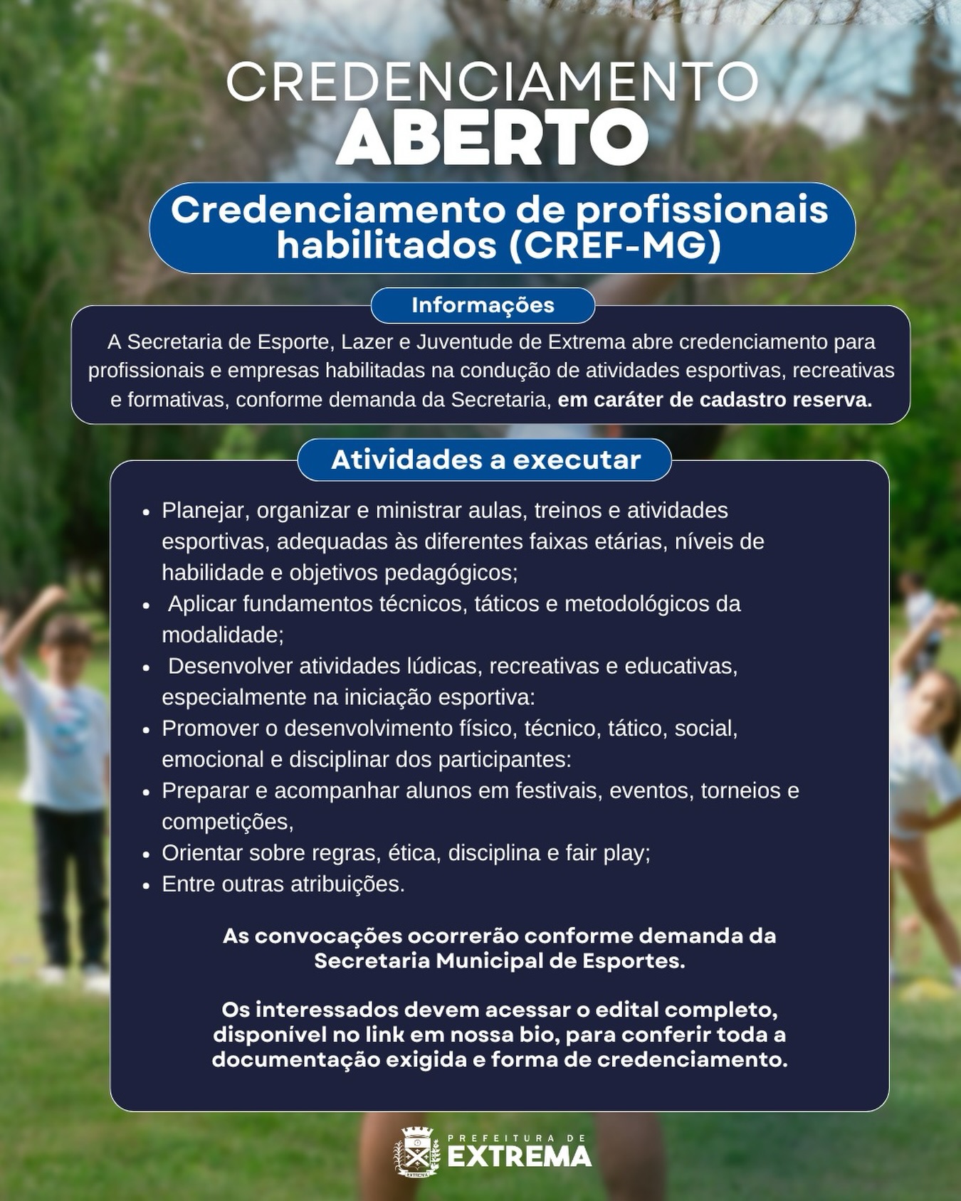 Post do instagram da Prefeitura de Mandirituba
