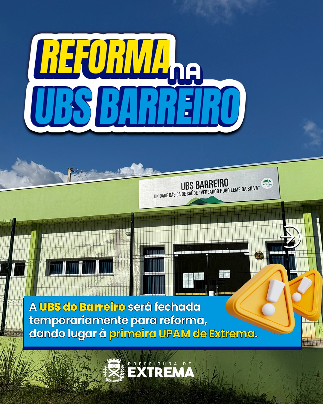 Post do instagram da Prefeitura de Mandirituba