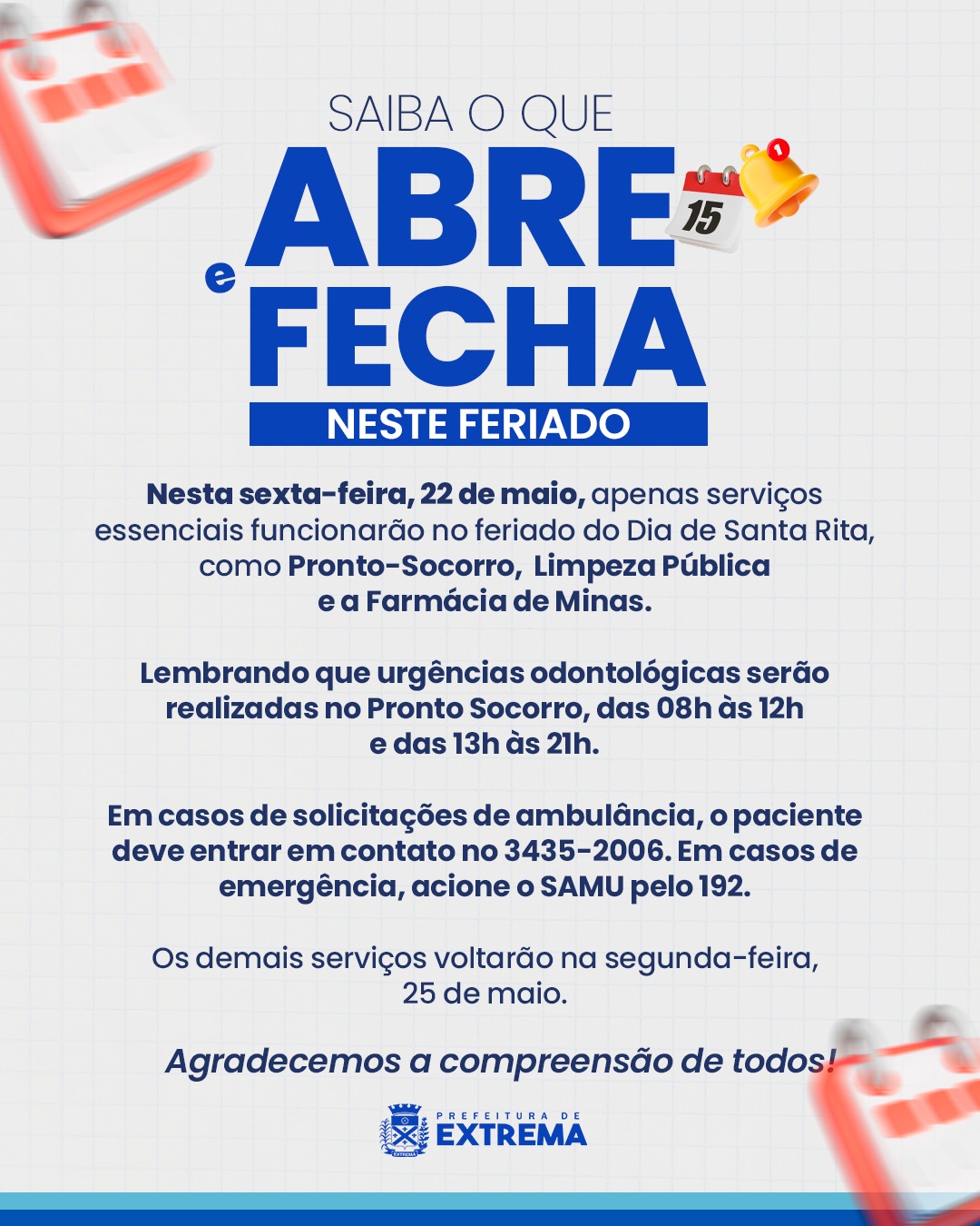 Post do instagram da Prefeitura de Mandirituba