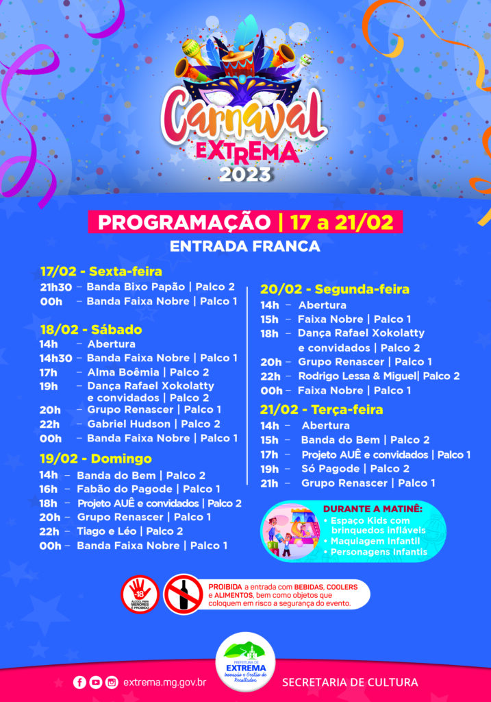 Carnaval em Itu terá cinco dias de festa com atrações musicais; confira a  programação completa, 2023